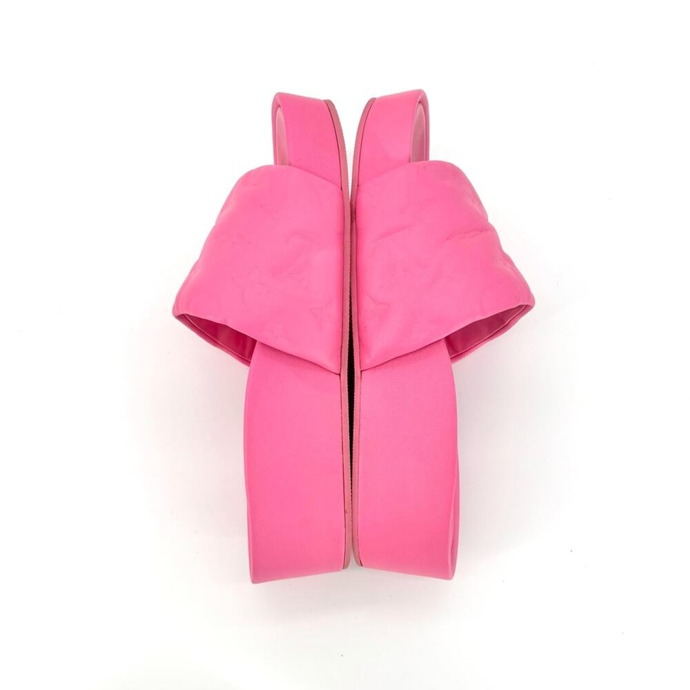 Louis Vuitton Jumbo Comfort Flatform Monogram Mules Slides 38 - Picture 5 of 7